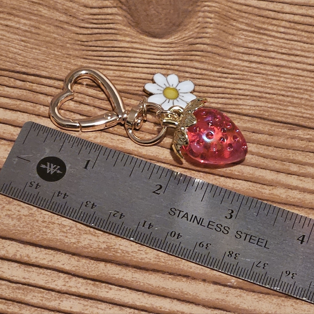 NWT Strawberry Keychain/Bag Charm - Picture 4 of 4